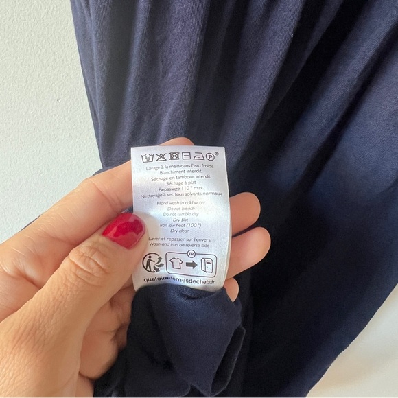 NEW SEZANE ROBE LUCILLE MARINE SIZE S​ - Picture 8 of 10